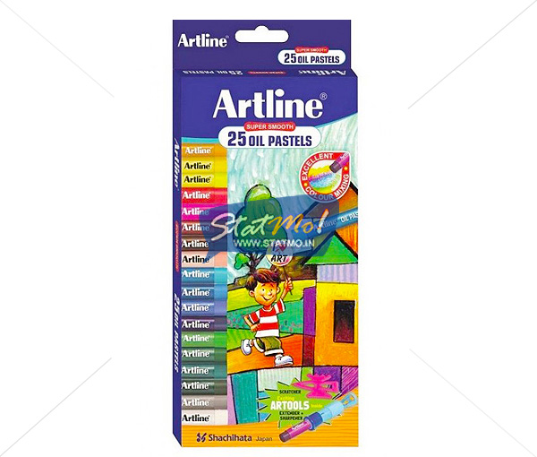 Artline Oil Pastels 25 Shades by StatMo.in