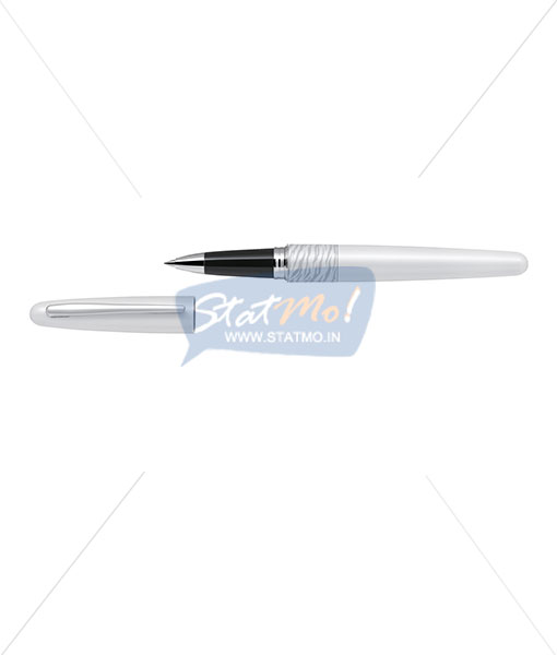 Pilot White Tiger Roller Ball Pen by StatMo.in