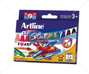 Artline Wax Crayon Jumbo 12 Shades by StatMo.in