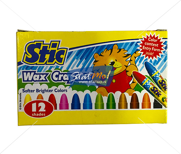 Stic Colorstix 12 Wax Crayons Set by StatMo.in