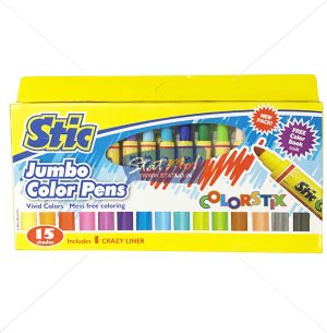 Stic Colorstix Jumbo Color Pens 15 Shades by StatMo.in