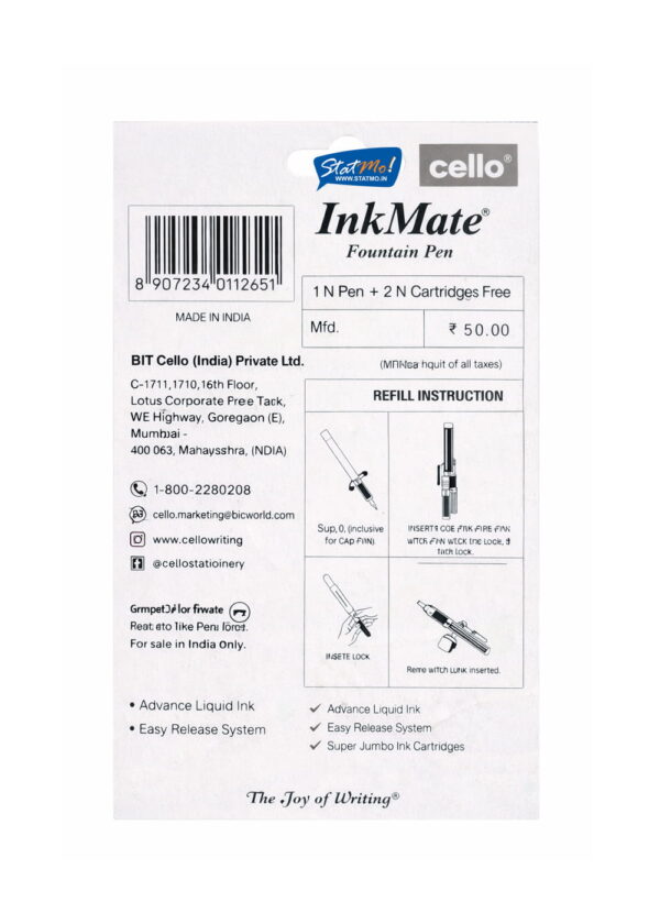 Cello Ink Mate Fountain Pen by StatMo.in