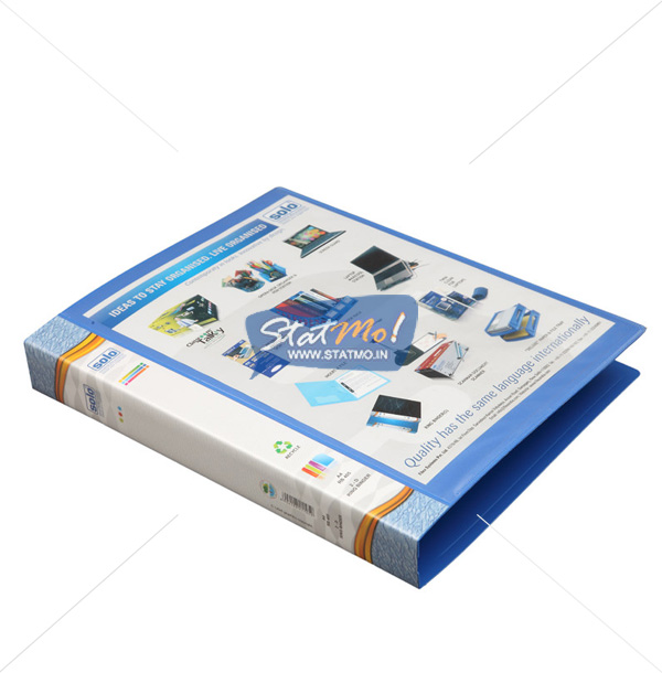 Solo Ring Binder 2-D Ring A4 with Front View Pocket by StatMo.in