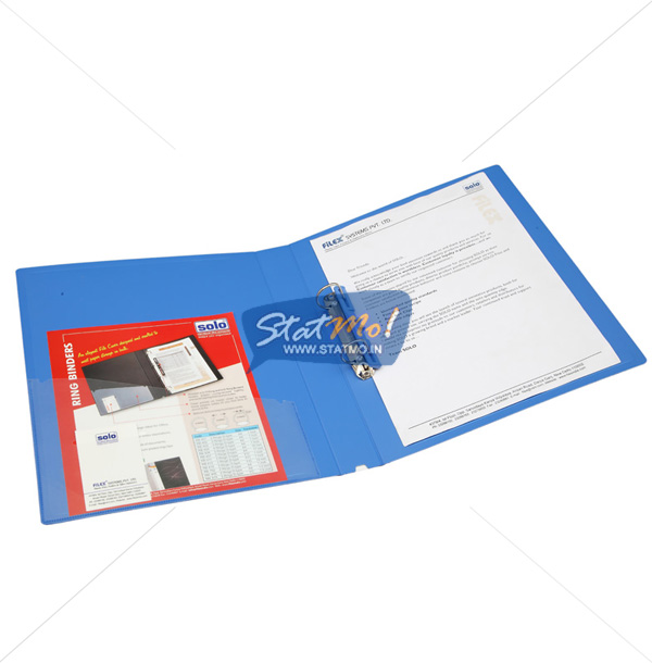 Solo Ring Binder 2-D Ring A4 with Front View Pocket by StatMo.in