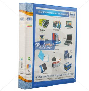 Solo Ring Binder 2-D Ring A4 with Front View Pocket by StatMo.in