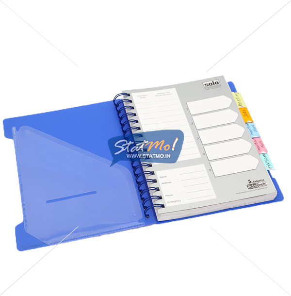 Solo 5 Subjects B5 Executive Notebooks by StatMo.in