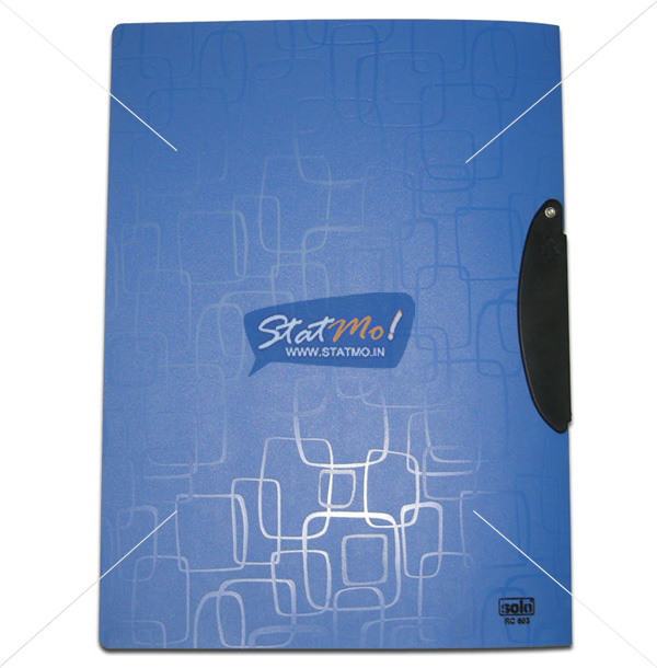 Solo Report Cover File A4 Swing Clip Transparent Top by StatMo.in