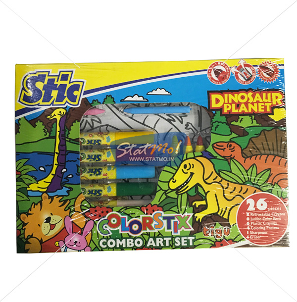 Stic Colorstix Dinosaur Planer 26 Combo Art Set by StatMo.in