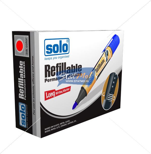 Solo Refillable Permanent Marker Pen by StatMo.in