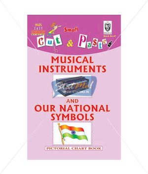 Cut and Paste Musical Instruments and Our National Symbols Picture Booklet by StatMo.in