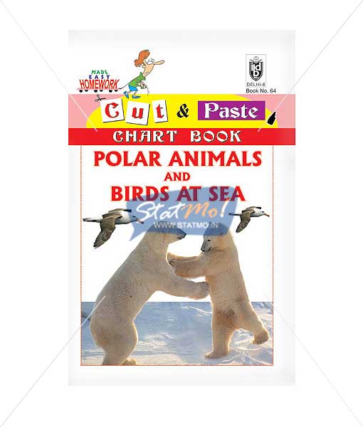 Cut and Paste Polar Amimals and Birds At Sea Picture Booklet by StatMo.in