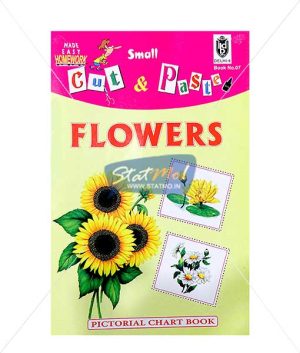 Cut and Paste Flowers Picture Booklet by StatMo.in