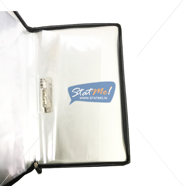 Securex Clear Display Book Zipper 20 Pockets FC by StatMo.in