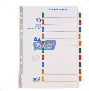 Solo Separatorz A4 With Index by StatM.in