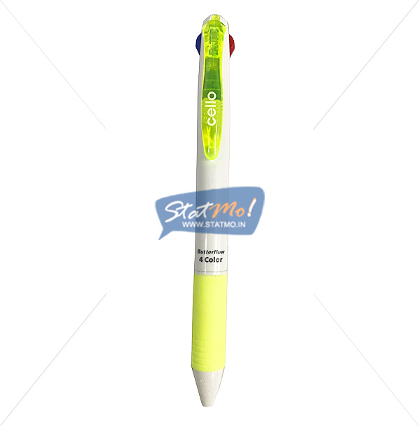 Cello Butterflow 4 Colour Ball Pen by StatMo.in