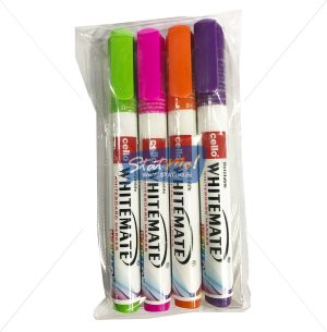 Cello White Mate Whiteboard Markers VIVID Set of 4 by StatMo.in