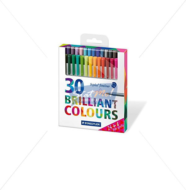 Staedtler Triplus Fine Liner 30 Brilliant Colours by StatMo.in