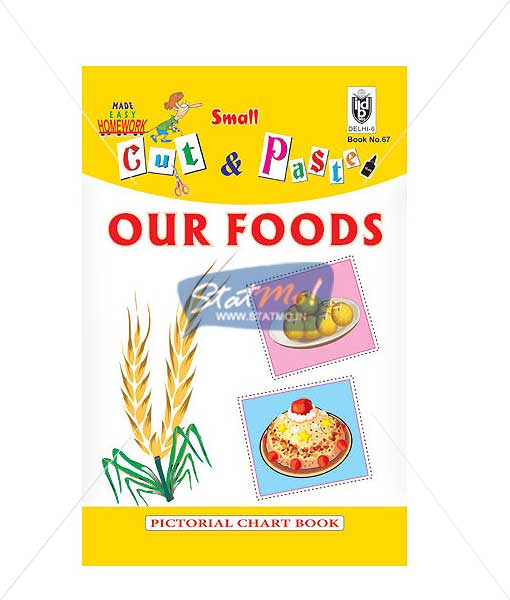 Cut and Paste Our Foods Picture Booklet by StatMo.in