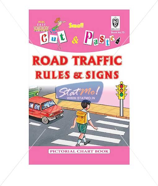 Cut and Paste Road Traffic Rules & Signs Picture Booklet by StatMo.in