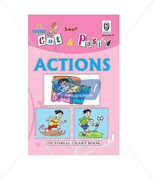 Cut and Paste Actions Picture Booklet by StatMo.in