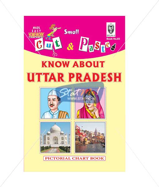 Cut and Paste Know About Uttar Pradesh Picture Booklet by StatMo.in`