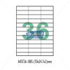 Desmat SA White A4 36 Labels-Data 70 x 24.75 x 3 by StatMo.in