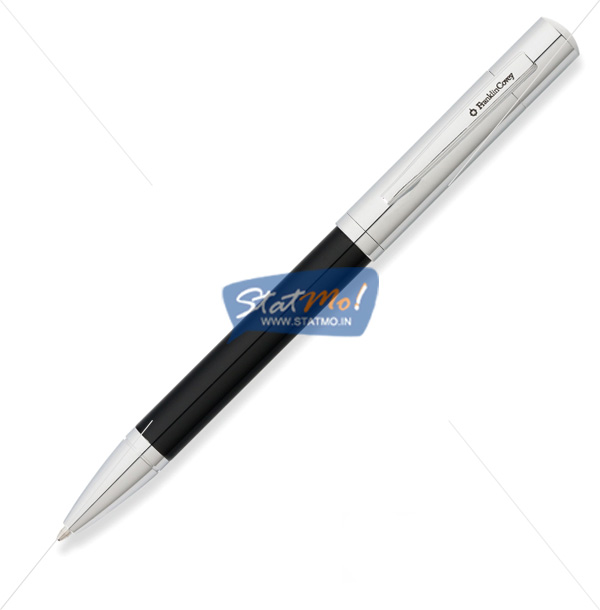 Franklin Covey Greenwich Chrome Tuxedo Black Lacquer Ballpoint Pen by StatMo.in