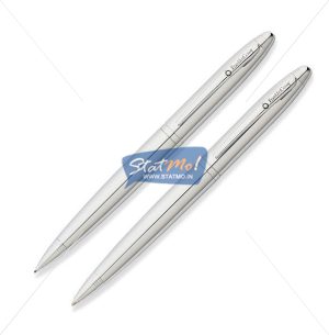 Franklin Covey Lexington Polished Chrome Ballpoint Pen & 0.9mm Pencil Set by StatMo.in