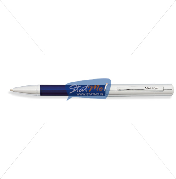 Franklin Covey Greenwich Chrome Evening Blue Ballpoint Pen by StatMo.in