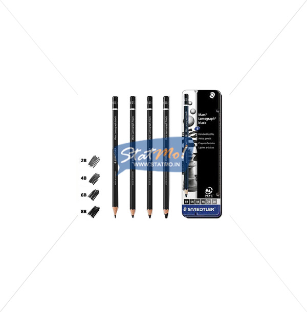 Staedtler Mars Lumograph Black Artists Degree Pencil by StatMo.in