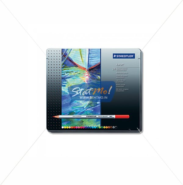 Staedtler Karat Aquarell Pencils Metal Box Set of 24 by StatMo.in