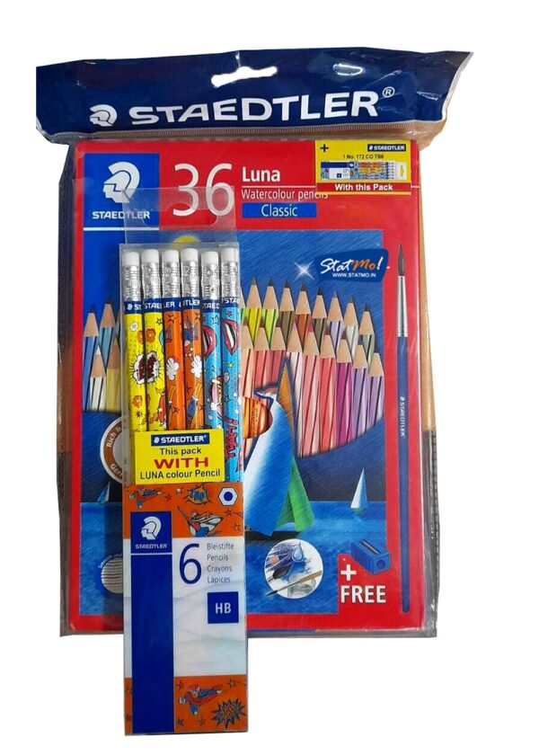 Staedtler Luna Classic Water Soluble Color Pencils Set of 36 by Statmo.in