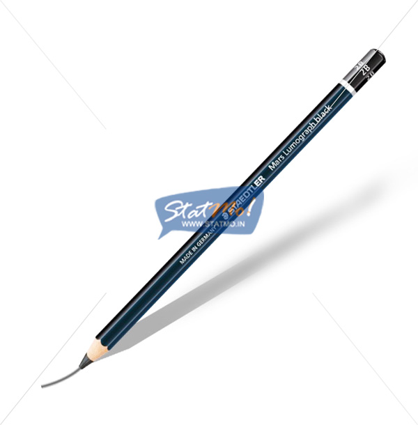 Wooden Lead Pencil by Staedtler Mars Lumograph - Pack of 12 Degrees in