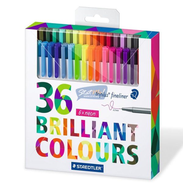 Staedtler Triplus Fine Liner 36 Brilliant Colours by StatMo.in