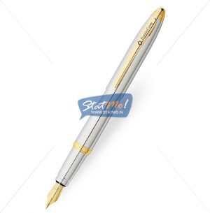 Franklin Covey Lexington Gold/Chrome Fountain Pen by StatMo.in