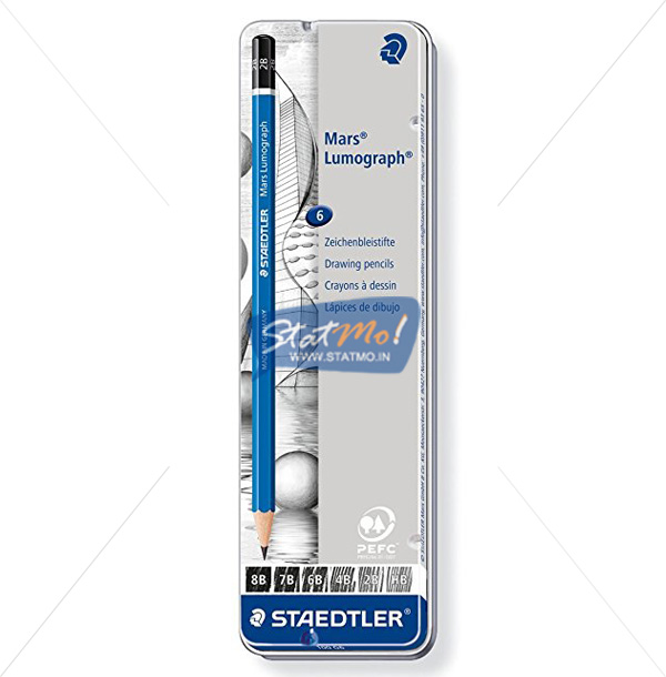 Staedtler Mars Lumograph Assorted Degree Pencil by StatMo.in