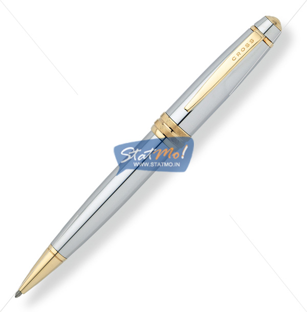 Cross Bailey Medalist Chrome with 23 Karat Gold Ballpoint Pen by StatMo.in