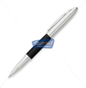 Franklin Covey Lexington Chrome & Black Roller Ball Pen by StatMo.in