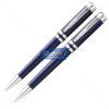 Franklin Covey Freemont Blue Lacquer Ballpoint Pen and Pencil by StatMo.in