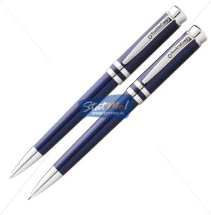 Franklin Covey Freemont Blue Lacquer Ballpoint Pen and Pencil by StatMo.in