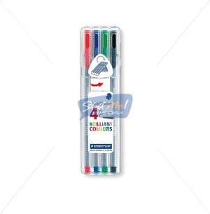 Staedtler Triplus Fine Liner 4 Brilliant Colours by StatMo.in