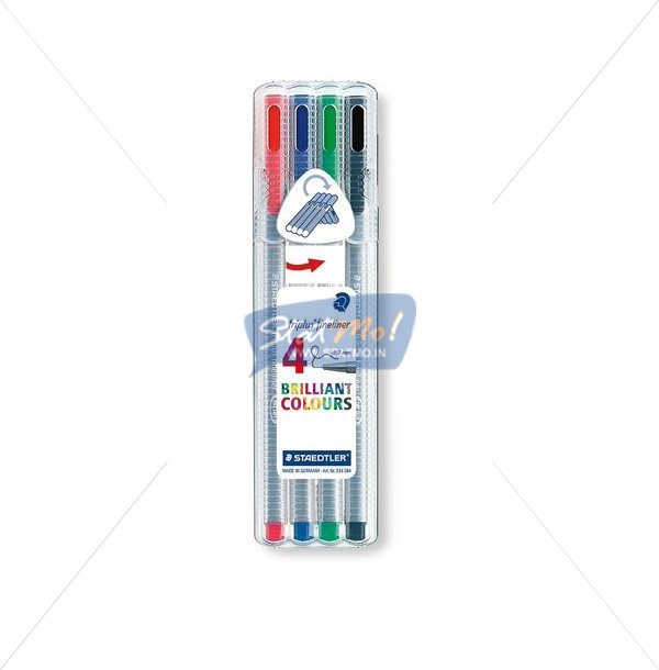 Staedtler Triplus Fine Liner 4 Brilliant Colours by StatMo.in