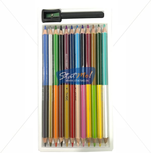 Doms Bi Colour Pencil 24 Shades by StatMo.in