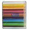 Doms Supersoft Colour Pencil 24 Shades Flat Tin Pack by StatMo.in