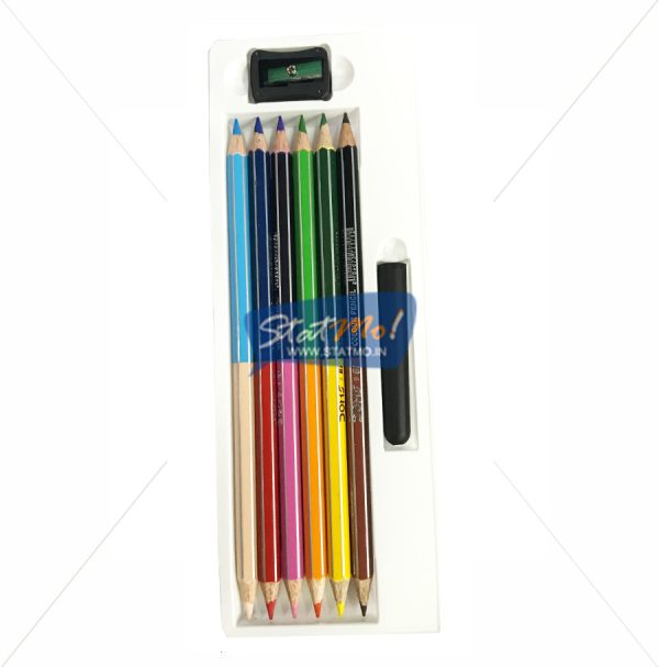 Doms Bi Colour Pencil 12 Shades by StatMo.in