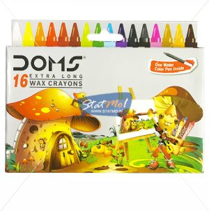 Doms Extra Long Wax Crayons 16 Shades by StatMo.in