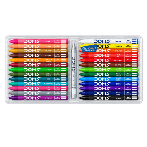 Doms Extra Long Wax Crayons 24 Shades by StatMo.in
