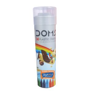 Doms Plastic Crayons 14 Shades Tin Pack by StatMo.in