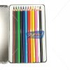 Doms Supersoft Colour Pencil 12 Shades Flat Tin Pack by StatMo.in