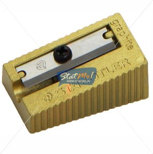 Staedtler Heavy Metal Single Hole Sharpener Gold Colour by StatMo.in